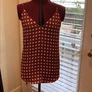NWOT express polka dot cami